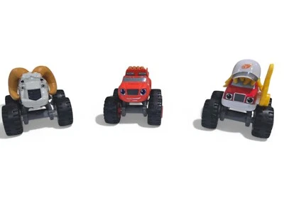 Camión Blaze and the Monster Machines Blaze & Bighorn & Joe Diecast Mattel 2014 Foto 1 de 4