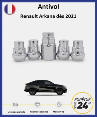 Ecrous antivol de roues Renault Arkana dès 2021 - Photo 1/2
