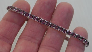 TOUCHSTONE CRYSTAL BY SWAROVSKI STRETCH ARMBAND, AMETHYST FEBRUAR GEBURTSSTEIN - Bild 1 von 3