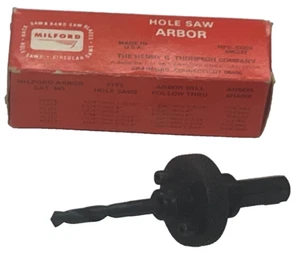 NOS! MILFORD TOOLS MANDRINO PER SEGHETTO ALTERNATIVO con PUNTA PILOTA 1/4", 45314, USA - Foto 1 di 4