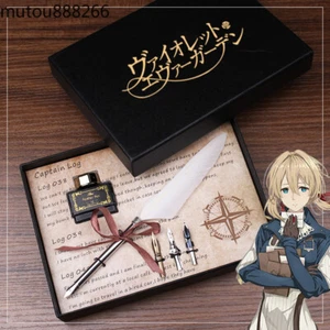 Violet Evergarden Signature Pen Feder Dip Pen Unisex Schreibwaren Anzug Geschenk - Bild 1 von 23