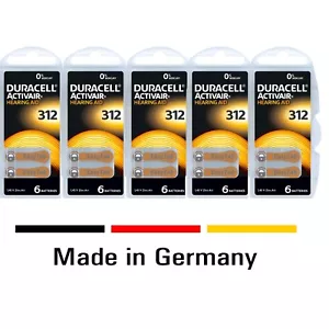 30x Duracell 312 Hörgerätebatterien Activair ZL3 PR41 braun ++ MHD 2028 ++ NEU - Bild 1 von 8