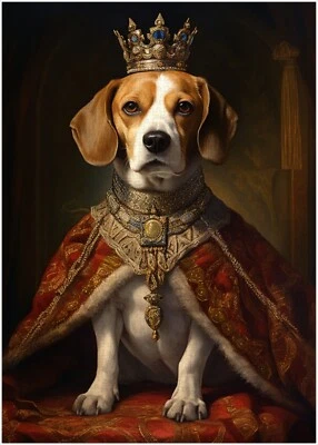 Beagle Royal King Jigsaw Puzzle 300/500/1000 Piece - Image 1 of 3