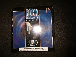Rock Bright Stainless SIT Bass Guitar strings-new'old stock'45-105,medium-light - Picture 1 of 4