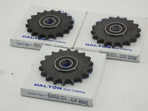 *Lote de 3* Piñón de ralentí Dalton 40A18-104 5/8" diámetro 18 dientes - ¡NUEVO excedente! - Imagen 1 de 6
