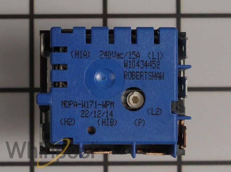 Whirlpool Range Dual Surface Element Control Switch P/N #W10434452 WPW10434452
