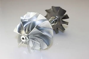 99.5-03 Ford 7.3L Powerstroke GTP38 Upgraded BILLET Turbine Wheel Rotor Assembly - Foto 1 di 10