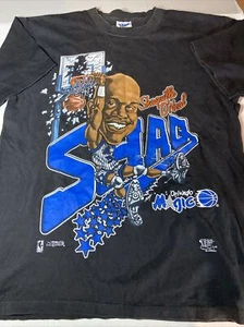 Vintage Shaquille Shaq O'Neal Karikatur Figur Cartoon Magie L hergestellt in den USA Shirt - Bild 1 von 22