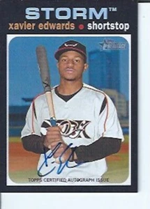 Xavier Edwards 2020 Topps Heritage Minors Autograph - Picture 1 of 1