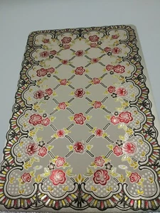 2pcs Set Non-Slip Dining Table Placemats Decorative Multicolor Floral PVC - Picture 1 of 5