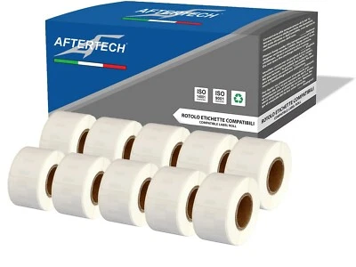 99010 10x ROTOLI ETICHETTE COMPATIBILI DYMO LABELWRITER LABELS S0722360 S0722370