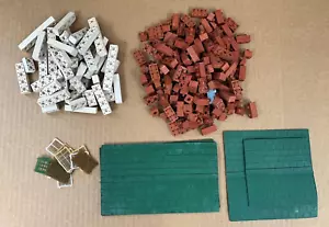Vintage MINIBRIX Blocco Gomma Volldg. Set con Brix, Tetti, Finestre/Porte 221 pz. - Foto 1 di 5
