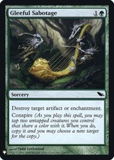 Gleeful Sabotage x4 4x FOIL Mystery Booster NM MTG