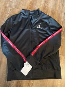 Jumpman Jordan 2 Piece Set Black with Red Stripe Youth Large New With Tags - Picture 1 of 6