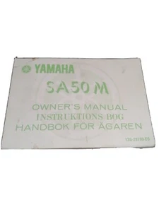 GENUINE YAMAHA SA50M OWNERS MANUAL HANDBOOK - Picture 1 of 4