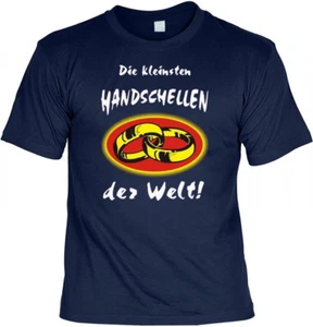 T-Shirt Ehe / Hochzeit Eheringe - Die kleinsten Handschellen der Welt Größe:S - Bild 1 von 2