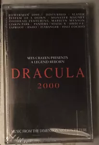 DRACULA 2000 SOUNDTRACK SLAYER LINKIN PARK (2001) SEALED CASSETTE MADE IN TURKEY - Picture 1 of 2