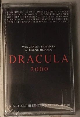 DRACULA 2000 SOUNDTRACK SLAYER LINKIN PARK (2001) SEALED CASSETTE MADE IN TURKEY - Image 1 of 2