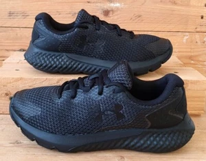 Under Armour Charged Rogue 3 Trainers UK4/US6.5/EU37.5 3024888-003 Triple Black - Picture 1 of 12