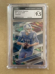 2024 Panini Spectra - Celestial Prizm Jared Goff /99 CGC 9.5 - Picture 1 of 2