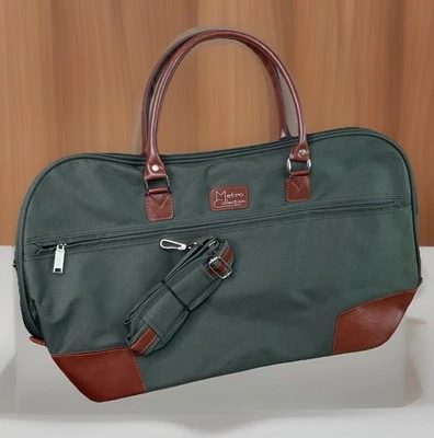 Bolsa de viaje de lona Metro Collection de cuero con cremallera equipaje de mano americano Foto 1 de 4