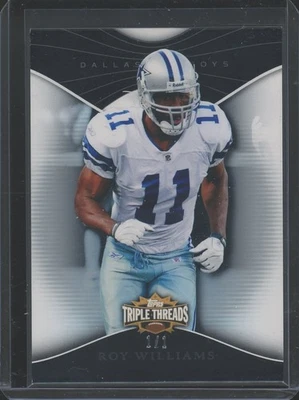 2009 Topps Triple Threads Roy Williams #73 Platinum One Of One 1/1 Cowboys - Image 1 of 2