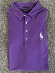 Ralph Lauren Polo Vintage Lisle Short Sleeve Mens XL Purple 24 Chest 34 length - Picture 1 of 15