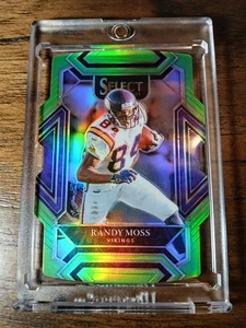 2021 Panini Select Club Level Neon Green Prizm Die-Cut Randy Moss /349 #237 - Foto 1 di 3