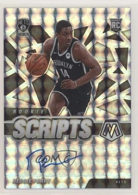 2020-21 Panini Mosaic Rookie Scripts Reggie Perry #RS-RPE Auto RC - Image 1 of 2