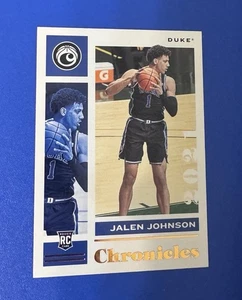2021-Panini-Jalen Johnson-(RC) Chronicles Draft- Bronze Parallel- Duke/Hawks-Sp - Picture 1 of 2