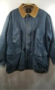 American Eagle Mens XL Bomber style JACKET Blue Lined Zip Pockets - Picture 1 of 9