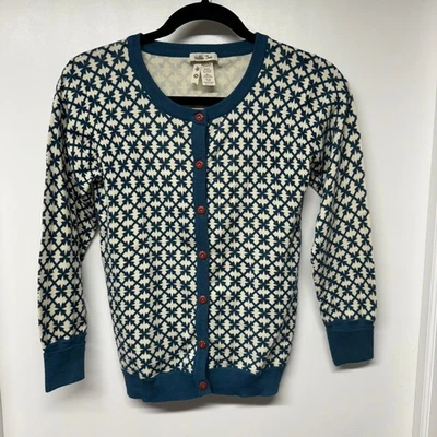 Cárdigan con botones Matilda Jane Girl Windy City Secret Field talla 14 verde crema Foto 1 de 4