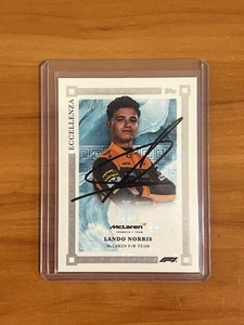 Lando Norris On-card Topps Eccellenza /49 Signed F1 Formula 1 Auto Proof PSA? - Picture 1 of 2