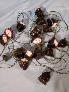 VTG Halloween Grim Reaper Death Skull Blow Mold String Light 17 Covers Set Works - Picture 1 of 11