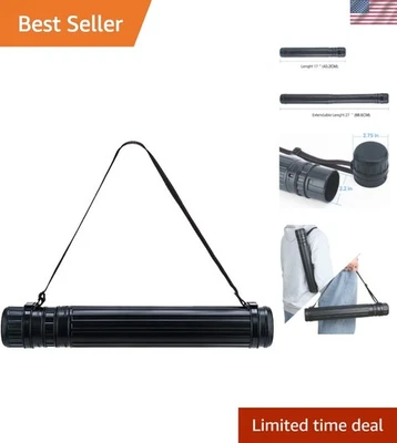 Protector de documentos de arte ajustable impermeable para almacenamiento de tubo de póster de 17 a 27 pulgadas Foto 1 de 4