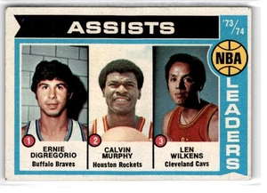 1974-75 Topps NBA Leaders Calvin Murphy Len Wilkins Ernie DiGregorio #149 - Picture 1 of 2