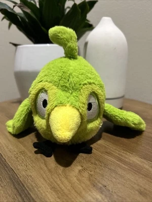 Angry Birds Rio Peluche Pájaro Enjaulado Verde Buenas Cosas Juguetes 2012 5” Etiqueta Corte RARO Foto 1 de 4