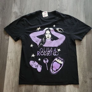 Olivia Rodrigo Short Sleeve Black And Purple Band T-shirt Women's Size Large - Picture 1 of 6