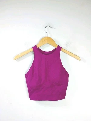 Top de natación Lululemon Diamond Grid rosa magenta-púrpura talla 4 Foto 1 de 4