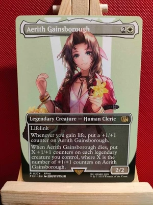Aerith Gainsborough (Borderless) - Final Fantasy - Rare - NM - MTG - Image 1 of 2