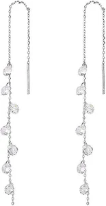 Lange Halskette Ohrringe Gold Silber Antik Oxidiert Äthenisch Schmuckset - Bild 1 von 12