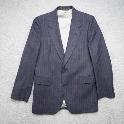 Blazer Vintage Nino Cerruti Rue Royale 39R Rayas 100% Lana Traje Abrigo Unión Foto 1 de 4