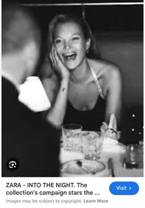 Zara Limited Edition Kate Moss Draped Rhinestone Mini Dress Small (UK 8) Black - Picture 1 of 6