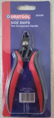 Duratool D03428 Side Snips Cutters with Two Component Handle - New - Image 1 of 4