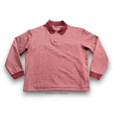 Consensus Red Long Sleeve Collared Shirt Sweater Men's XXL - Image 1 of 4