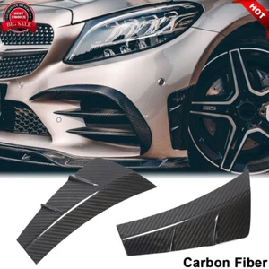 For Mercedes W205 C205 C300 C43 REAL CARBON Side Air Vent Fender Cover Trim - Picture 1 of 12