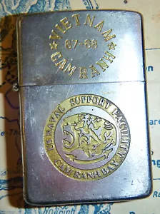 ZIPPO LIGHTER - 1967 - CAM RANH BAY - Tet Uprising 1968 - Vietnam War - C.285 - Picture 1 of 11