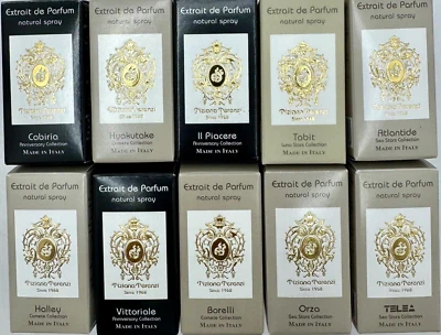 TIZIANA TERENZI COLLECTION SET EXTRAIT VIAL SPRAY 0.05 Oz / 1.5 ml LOT OF 10 PCS - Image 1 of 4