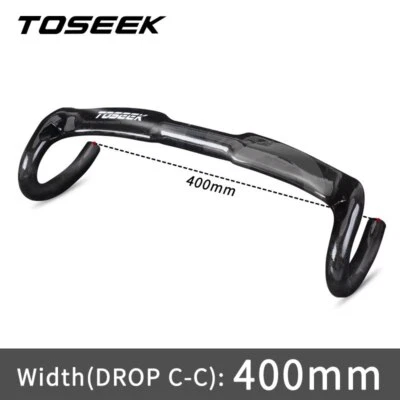 Road Bike Carbon Fiber Integrated Handlebar Internal Routing Bicycle Handlebar  - Image 1 of 4