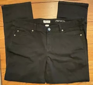 NEW Madison Jeanswear Pencil Jeans Womens Size 16 Black Stretch - Picture 1 of 5